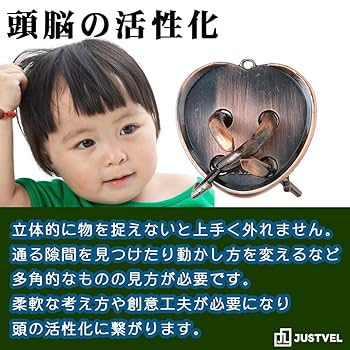 Amazon | JUSTVEL 知恵の輪 知恵玩具 ちえのわ 大人 立体パズル